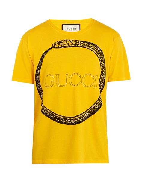 yellow gucci snake shirt